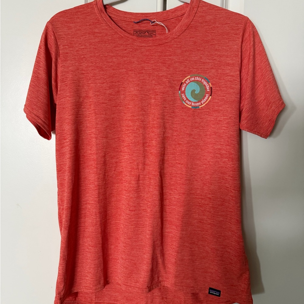 Patagonia Dark Coral Short Sleeve Tee